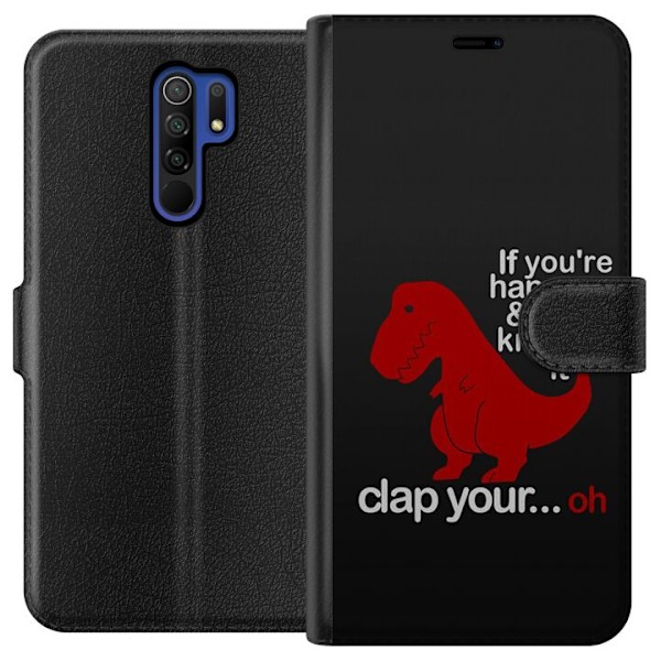 Xiaomi Redmi 9 Lompakkokotelo Dinosaurus