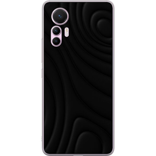 Xiaomi 12 Lite Läpinäkyvä kuori Tummat Aallot