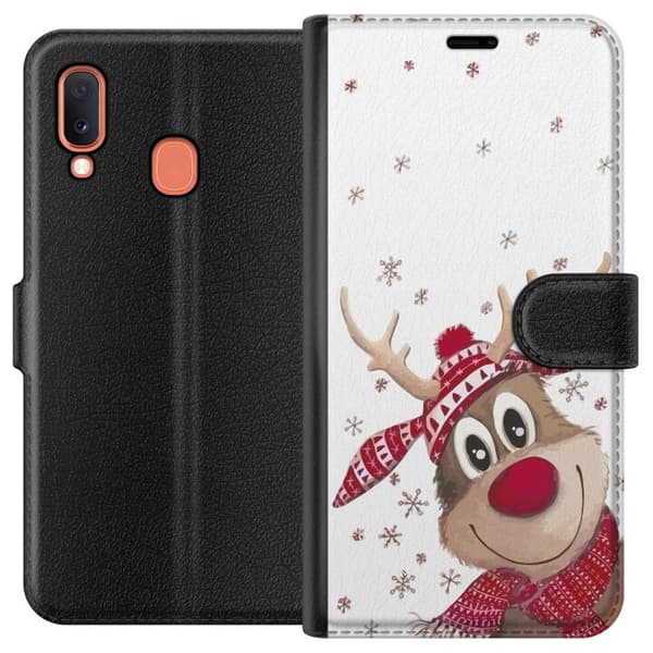 Kompatibelt Lommeboketui til Samsung Galaxy A20e God Jul