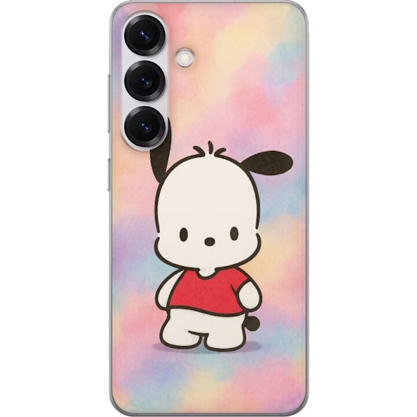 Samsung Galaxy S25 Genomskinligt Skal Kawaii Sanrio Pochacco