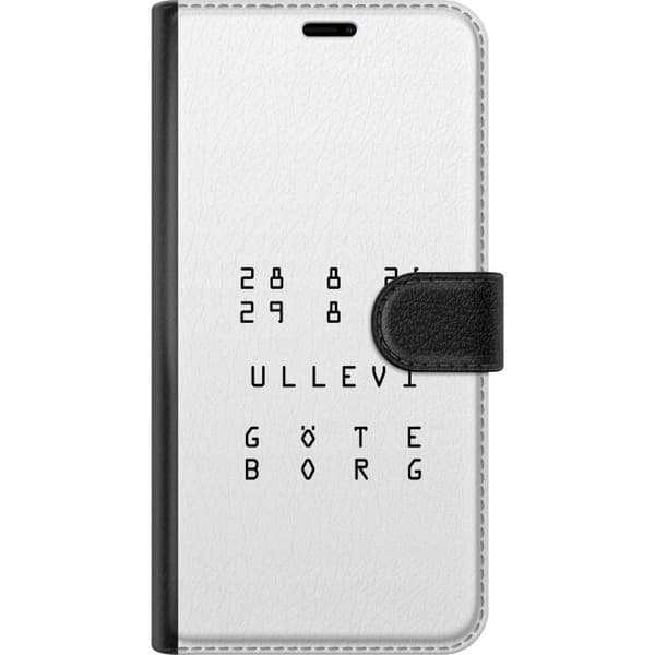 Kompatibel Tegnebogsetui til Nothing Phone (3a) Pro Ullevi Göteborg 2026 sort baggrund med hvid typografi og dato sort