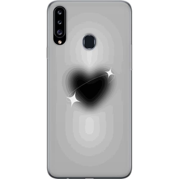 Kompatibelt Mobildeksel til Samsung Galaxy A20s Svart Hjärta