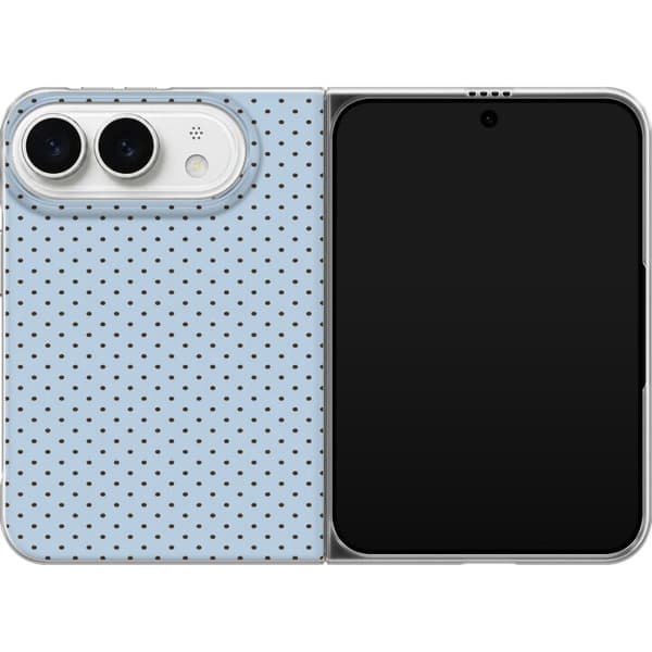 Kompatibel Mobilcover til Apple iPhone Duo Blå himmelprikker blå