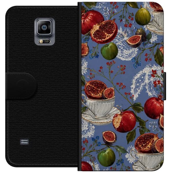 Kompatibelt Lommeboketui til Samsung Galaxy Note 4 Blå fruktromantikk blå