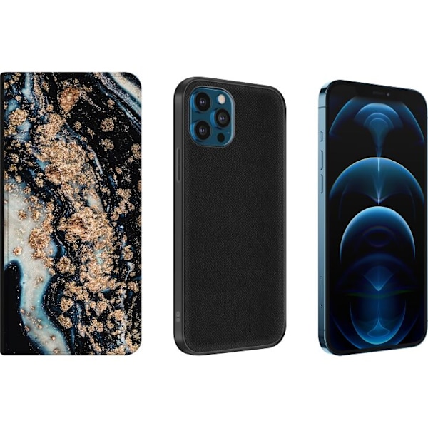 Apple iPhone 12 Pro Lompakkokotelo Jet