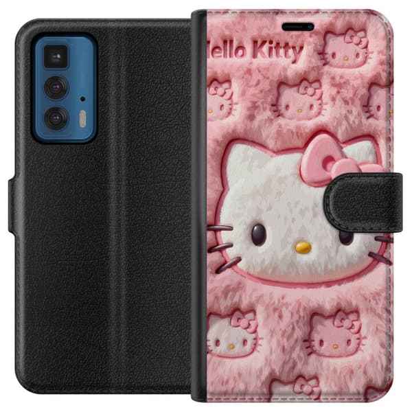 Kompatibel Tegnebogsetui til Motorola Edge 20 Pro Sød pink