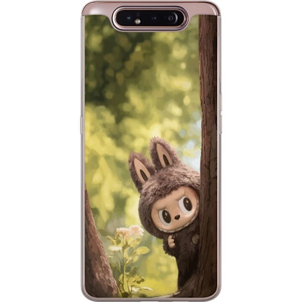 Samsung Galaxy A80 Genomskinligt Skal Labubu Graffiti Vibes – Gatukonst i monsterform