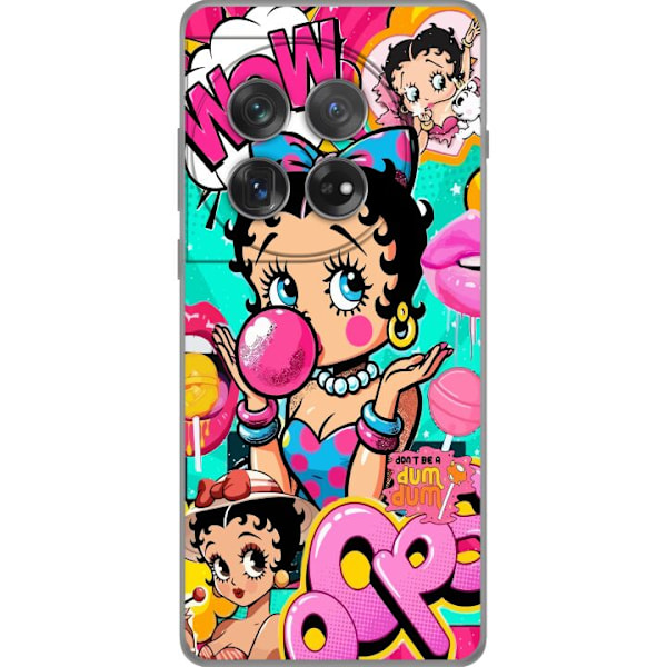 OnePlus 12 Läpinäkyvä kuori Betty Boop