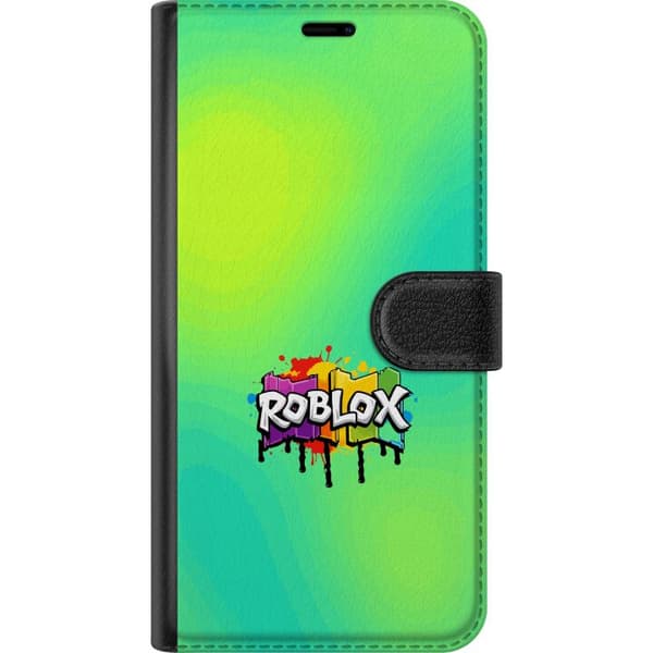 Kompatibel Tegnebogsetui til Apple iPhone 8 Plus Graffitilignende spilmotiv med farverig tekst, farvestænk og grøn-turkis baggrund grøn