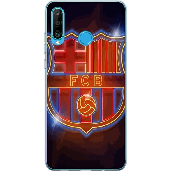 Huawei P30 lite Läpinäkyvä kuori FC Barcelona