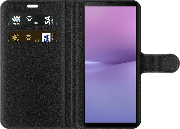 Kompatibel Tegnebogsetui til Sony Xperia 10 V Turkise mintprikker turkis