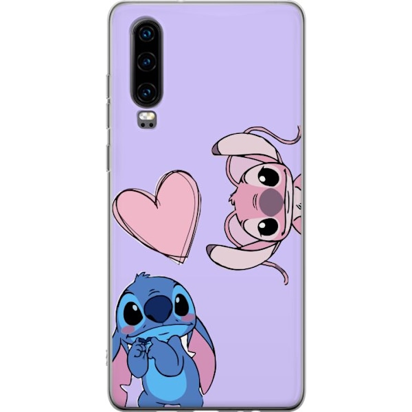 Huawei P30 Läpinäkyvä kuori Stitch Mode
