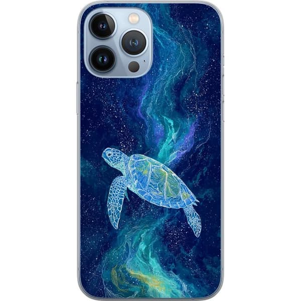Kompatibelt Mobildeksel til Apple iPhone 13 Pro Max Havssköldpadda i stjärnhimmel blå