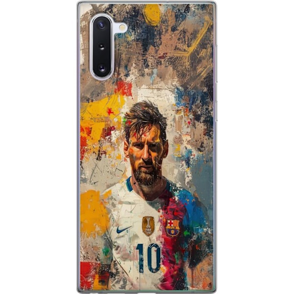 Samsung Galaxy Note10 Läpinäkyvä kuori Messi Art