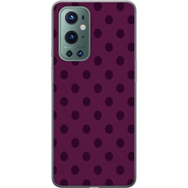 Kompatibelt Mobilskal till OnePlus 9 Pro Plum Pop Dots lila