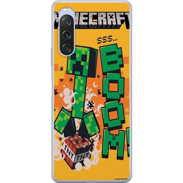 Sony Xperia 10 V Läpinäkyvä kuori Minecraft Boom