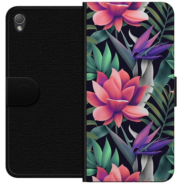 Sony Xperia Z3 Tegnebogsetui Blomster