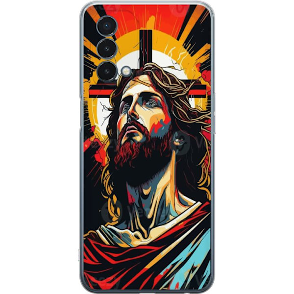 OnePlus Nord N200 5G Läpinäkyvä kuori Jeesus ja Kortti - us