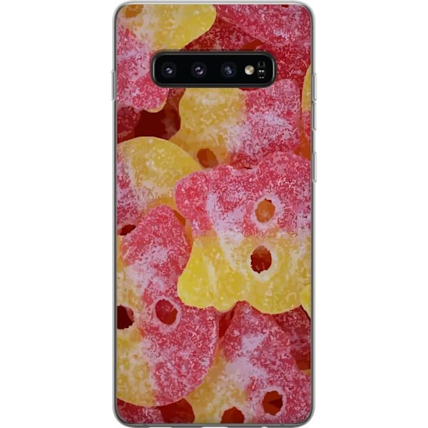 Samsung Galaxy S10 Genomskinligt Skal BUBS Raspberry | Blueberry