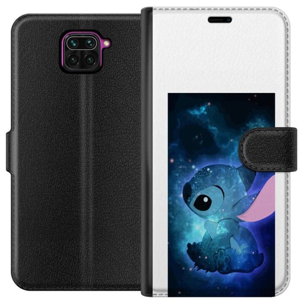 Kompatibelt Lommeboketui til Xiaomi Redmi Note 9 Galaxyinspirert Stitch med stjernehimmel og romtema blå