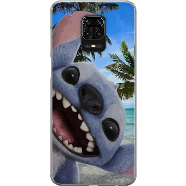 Xiaomi Redmi Note 9S Genomskinligt Skal Stitch mobilskal med Palmer i söt vänskapsdesign