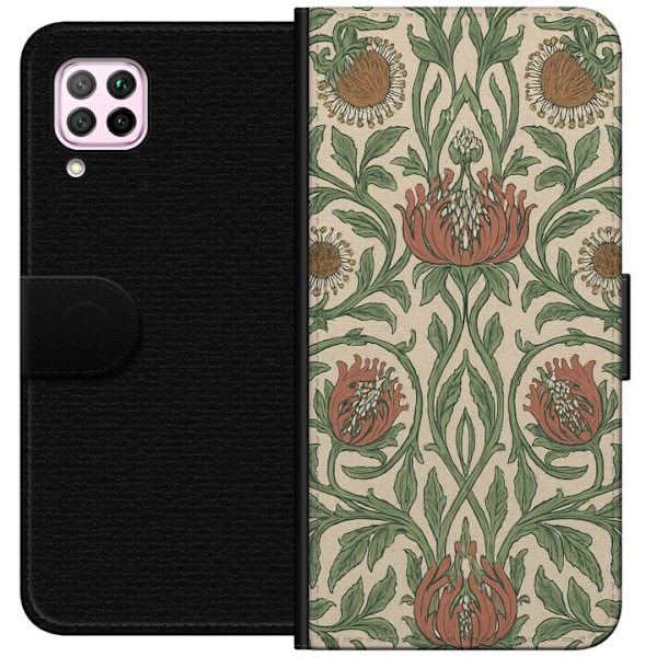 Huawei P40 lite Tegnebogsetui Blad Detaljer