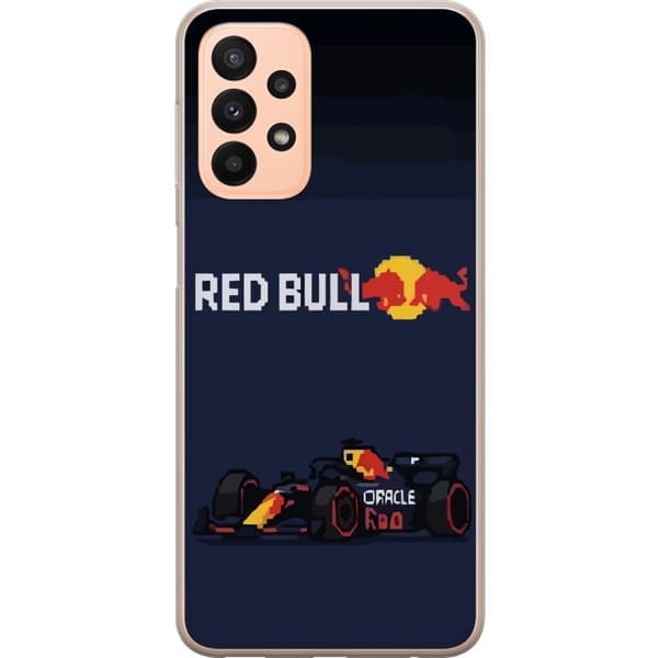 Kompatibelt Mobildeksel til Samsung Galaxy A23 Pixelracer i retrostil svart