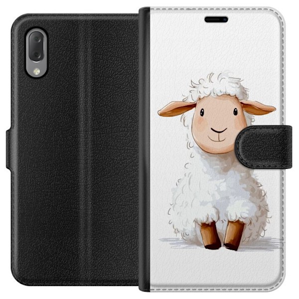 Sony Xperia L3 Plånboksfodral Sött Lamm – tecknad stil för barn & babyprodukter