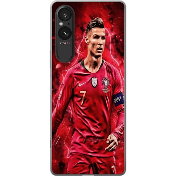 Sony Xperia 5 V Läpinäkyvä kuori Ronaldon Taidot - CR7 Suunnittelu Aidolle Kannattajalle