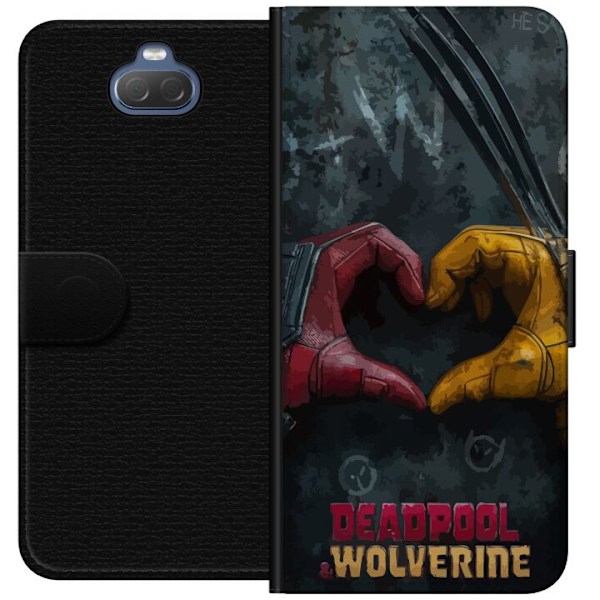 Sony Xperia 10 Tegnebogsetui Wolverine Deadpool