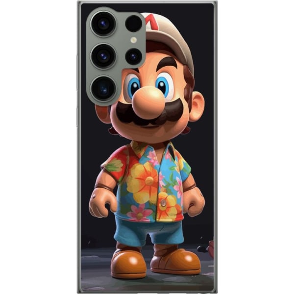 Samsung Galaxy S23 Ultra Gjennomsiktig deksel Super Mario