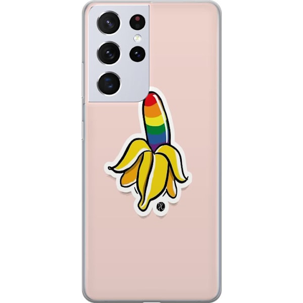 Samsung Galaxy S21 Ultra 5G Gennemsigtig cover Glad Banan