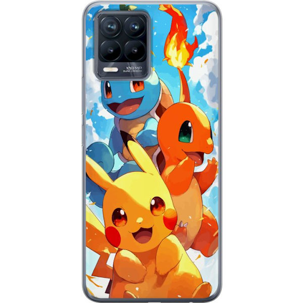 Realme 8 Gennemsigtig cover Pocket Creatures - inspireret af P