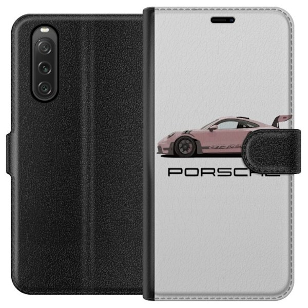 Sony Xperia 10 V Plånboksfodral Porsche 911 Pink