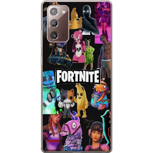 Samsung Galaxy Note20 Gjennomsiktig deksel Fortnite