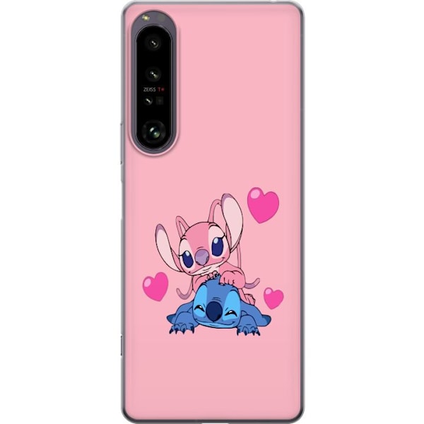 Sony Xperia 1 IV Gennemsigtig cover Valentins Dag Stitch