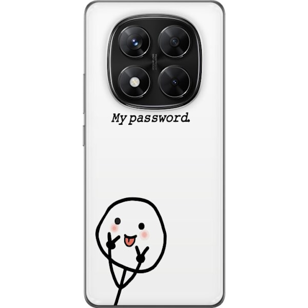 Xiaomi Redmi Note 14 Pro Genomskinligt Skal You Don’t Know My Password – edgy textmotiv med attityd
