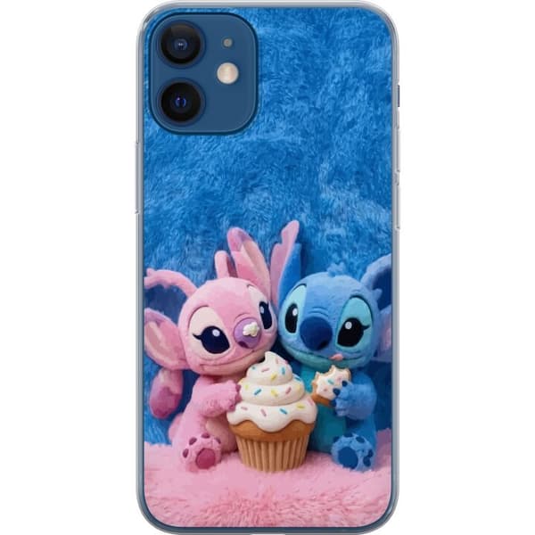 Kompatibel Mobilcover til Apple iPhone 12 Søde blå og lyserøde figurer med stor cupcake og krymmel pink
