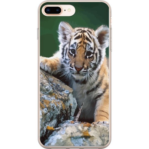 Apple iPhone 8 Plus Gennemsigtig cover Tiger