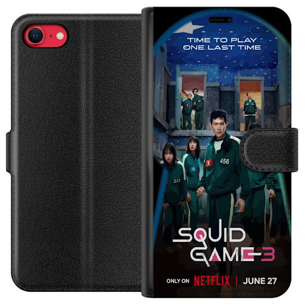 Apple iPhone 7 Plånboksfodral Squid Game Säsong 3 Seriefigurer Populärt TV Serie Motiv Ikoner Spänning Drama Asiatisk Design Trend