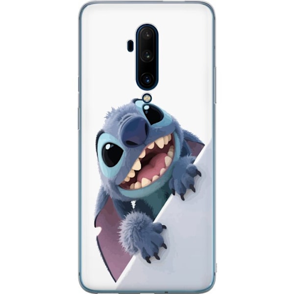OnePlus 7T Pro Genomskinligt Skal Happy Stitch – glad figur med charmig uttryck