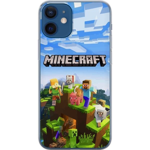 Kompatibelt Mobilskal till Apple iPhone 12 mini Minecraft Creeper block pixel retro gaming