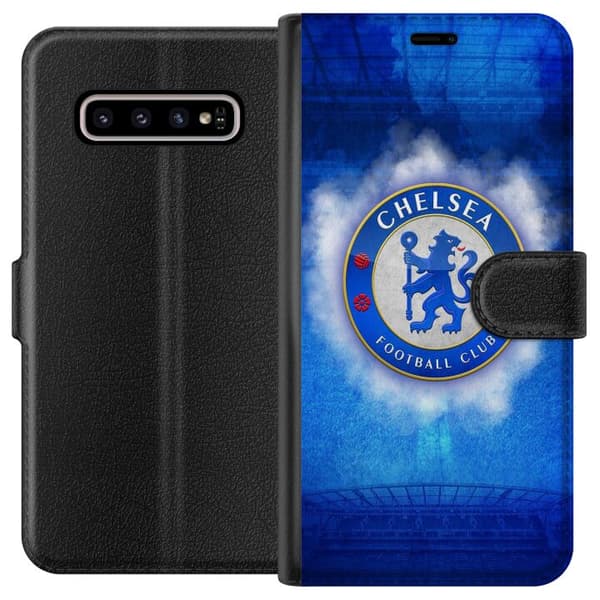 Kompatibelt Lommeboketui til Samsung Galaxy S10+ Chelsea