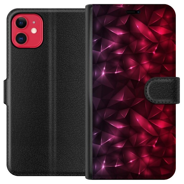 Apple iPhone 11 Lompakkokotelo Kiusoittava Punainen