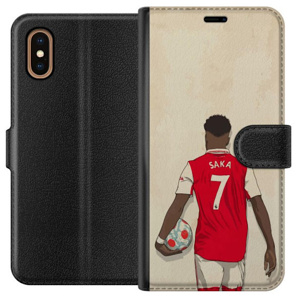 Apple iPhone XS Max Lompakkokotelo Arsenal FC Jalkapallo Arsenal FC Motiivi Pelaaja Premier League Englanti Suosittu Urheilulaji Jalkapallotähti Lont