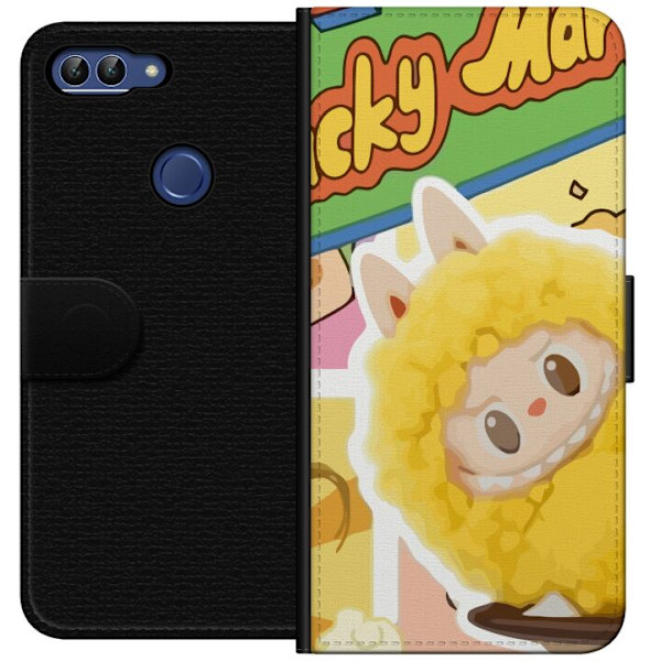 Huawei P smart Plånboksfodral Labubu Wacky Mart Pop Mart Serie Samlarfigur Söt Design Populärt Motiv Figurserie Kreativ Art Toy