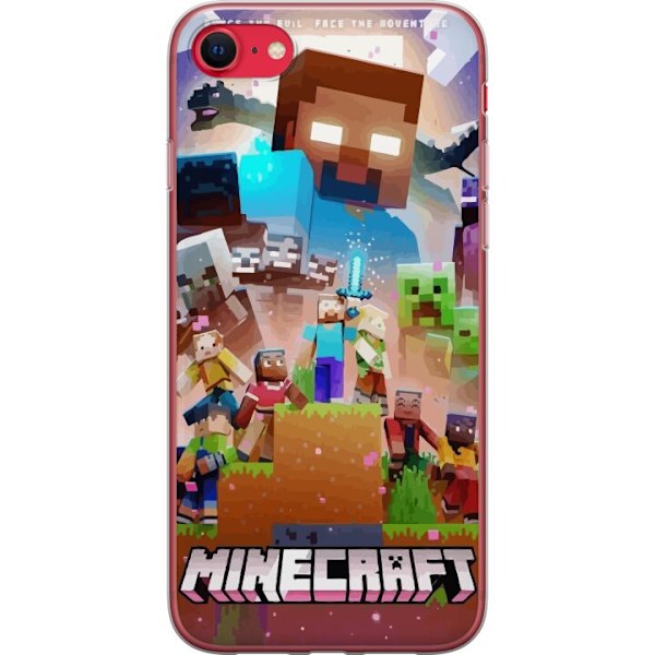 Apple iPhone SE (2022) Läpinäkyvä kuori Minecraft