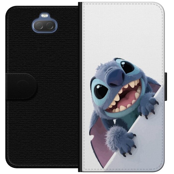Sony Xperia 10 Plus Plånboksfodral Happy Stitch – glad figur med charmig uttryck