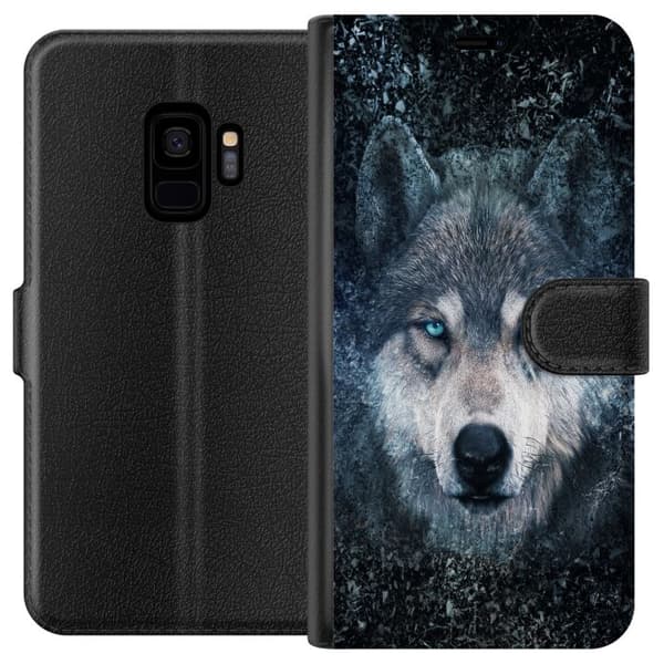 Kompatibel Tegnebogsetui til Samsung Galaxy S9 Ulv