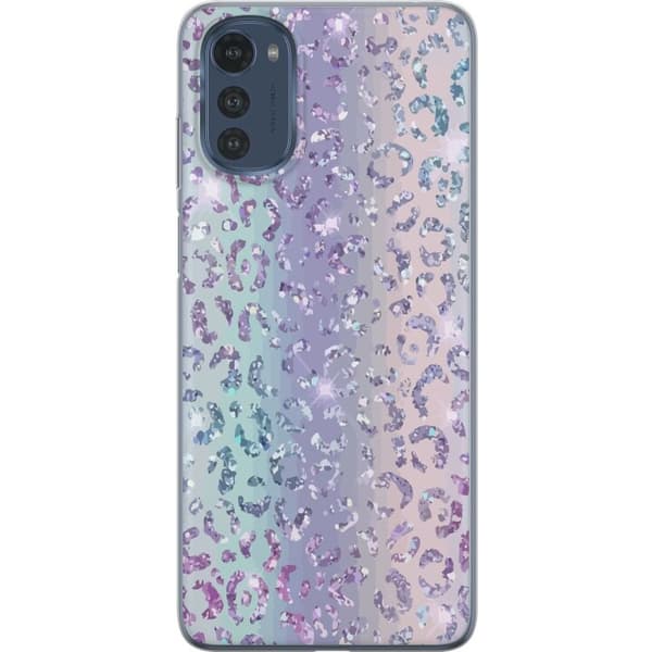 Kompatibelt Mobildeksel til Motorola Moto E32s Glitter Leopard